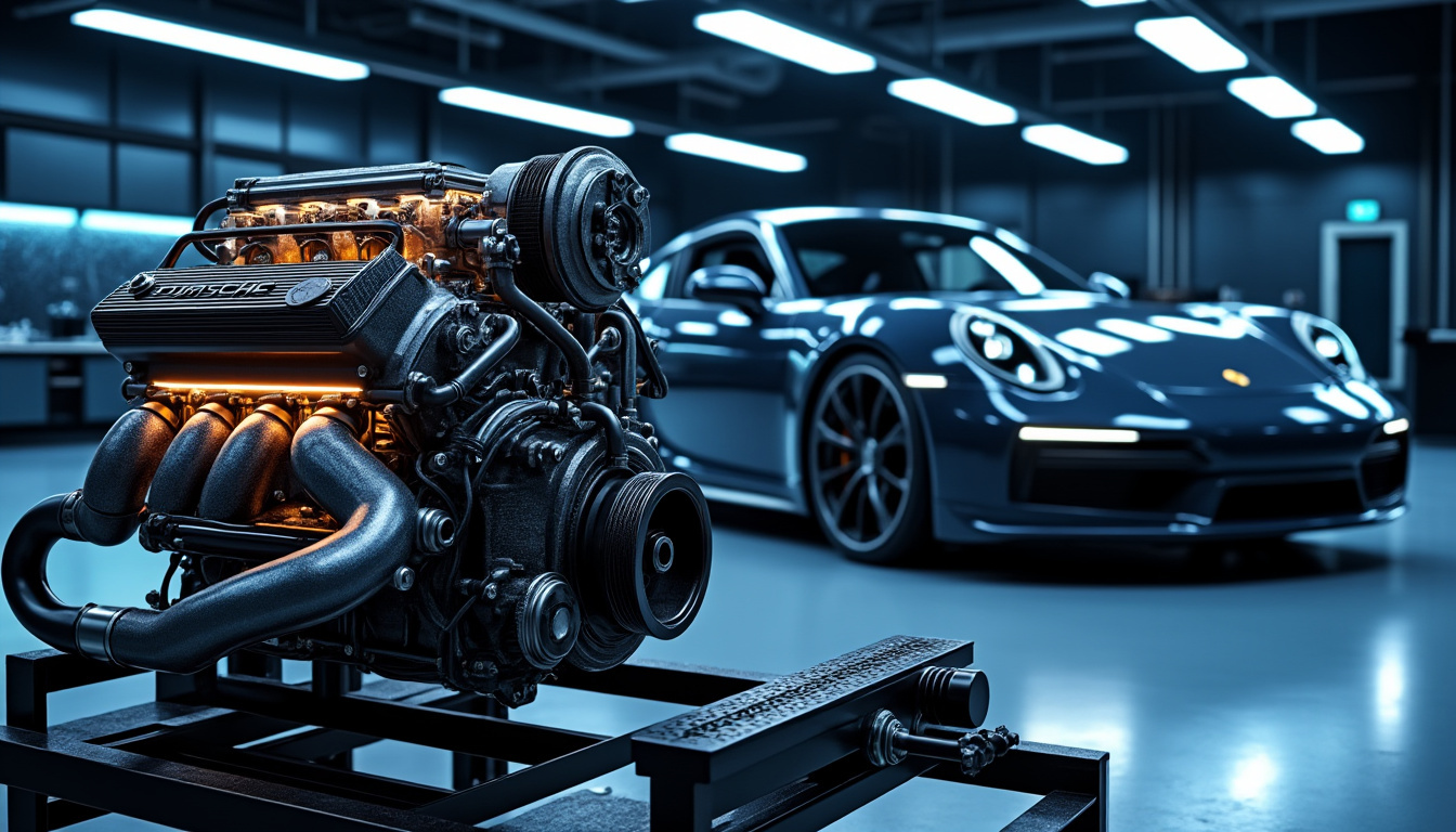 porsche aurait développé en secret un moteur de 750 chevaux pour sa future supercar, annoncée autour de 500 000 euros. découvrez les détails.