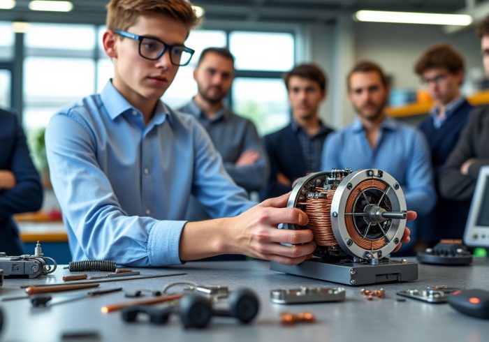 à 17 ans, un lycéen conçoit un moteur électrique sans terres rares, une innovation prometteuse qui attire déjà l’attention de l’industrie.